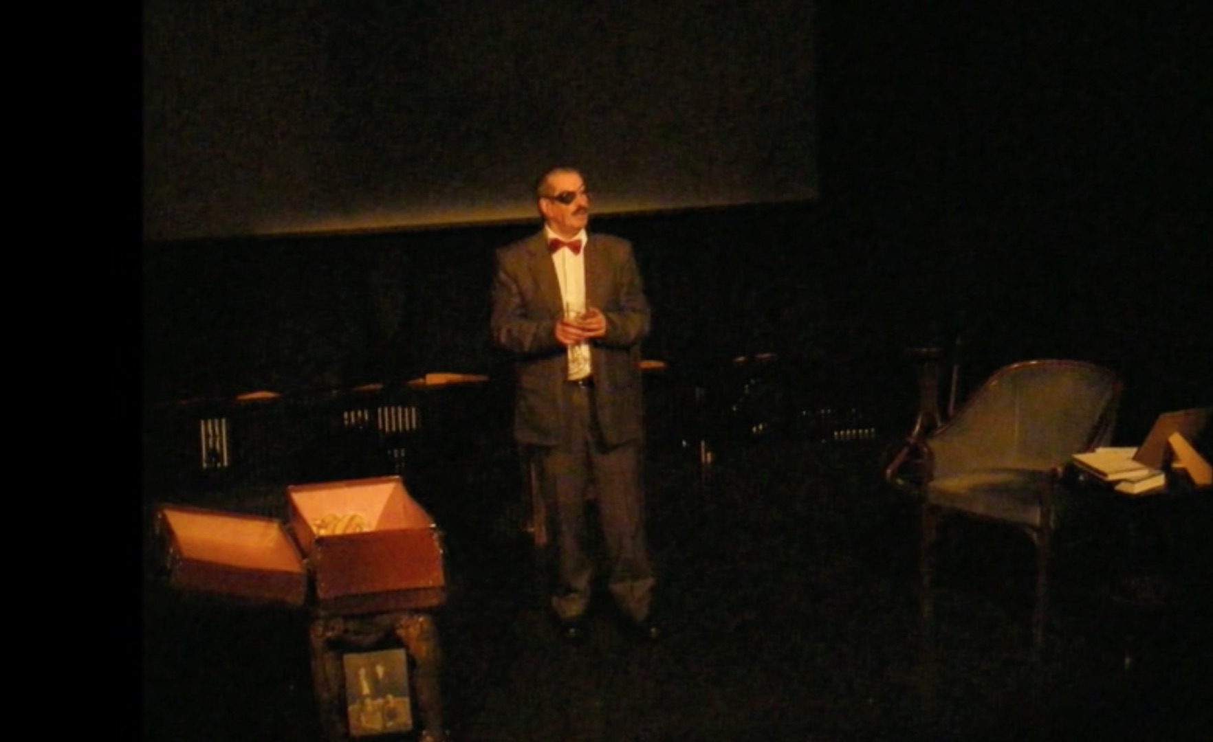 Martin Brennan as Joyce; from the Umbrella Theatre Company production of Michael Casey's 'Joyce at Last'